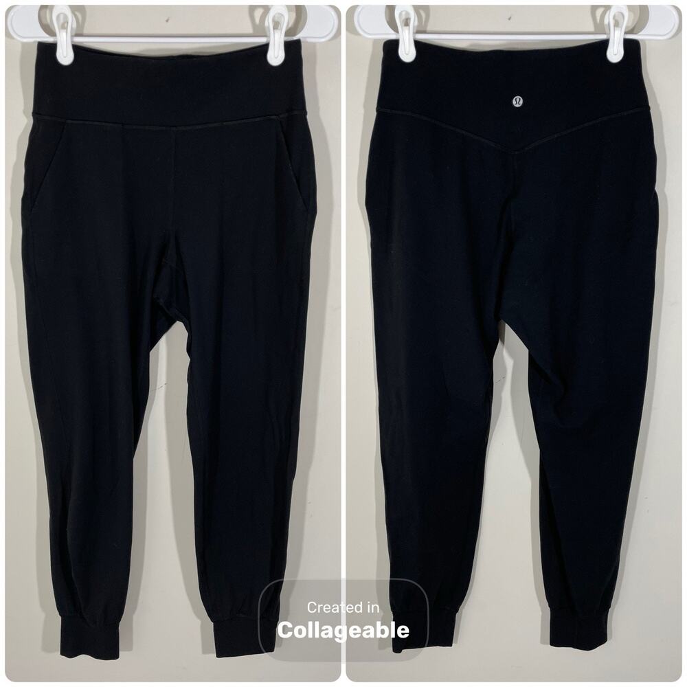 Lululemon Align High Rise Jogger 28" Inseam Women's Size 8 Solid Black Pants
